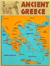 ancient greece map maps greek attica boeotia convenient divide