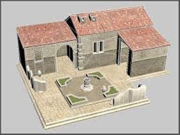 Ancient Greek Home and Courtyard
