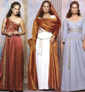 Greek dress styles and Greek dress