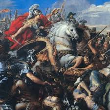Alexander the great in battle