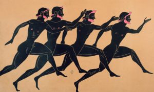 Ancient Greece race illustration