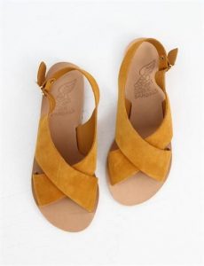 Ancient Greek Sandals Maria Saffron Crosta