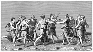 Celebrations during an ancient Greek wedding