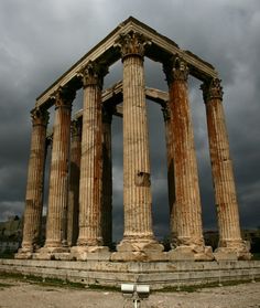 Ancient Greece Landmarks Temple of Olympian Zeus Athens