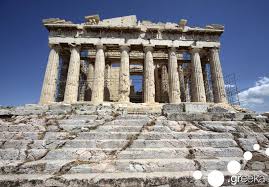 The architecture in Greek cities