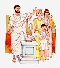 Ancient Greece Family Concept